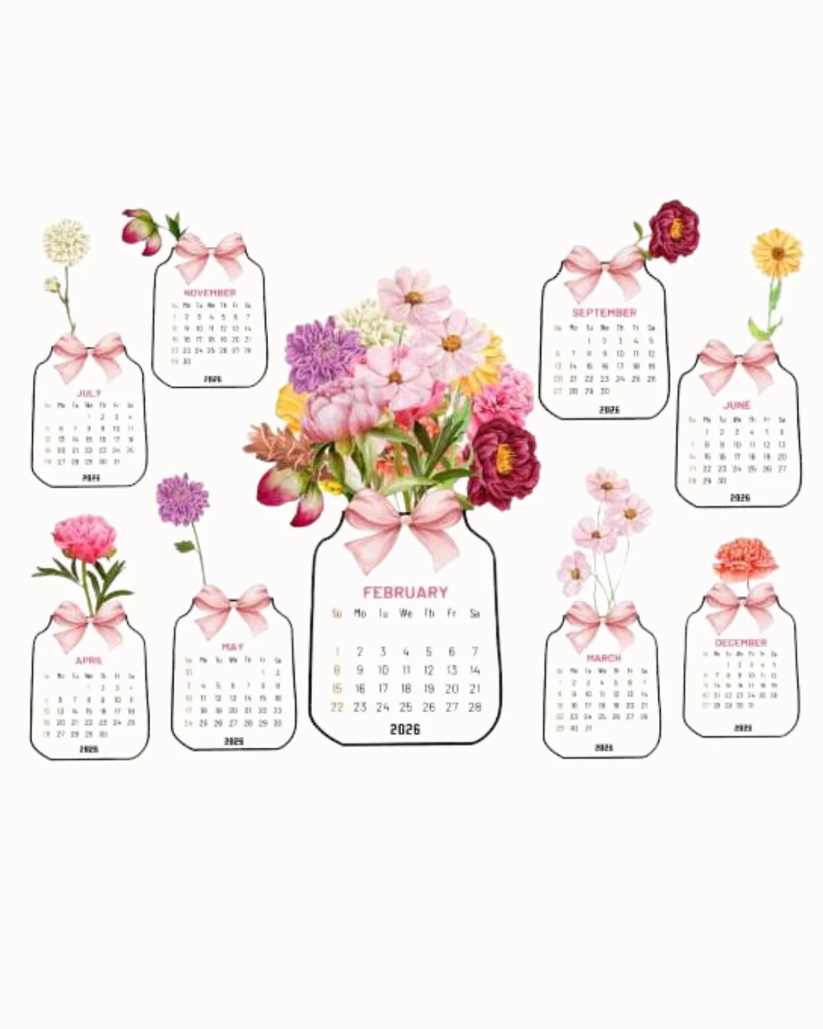 Floral Desk Calendar/ planner!