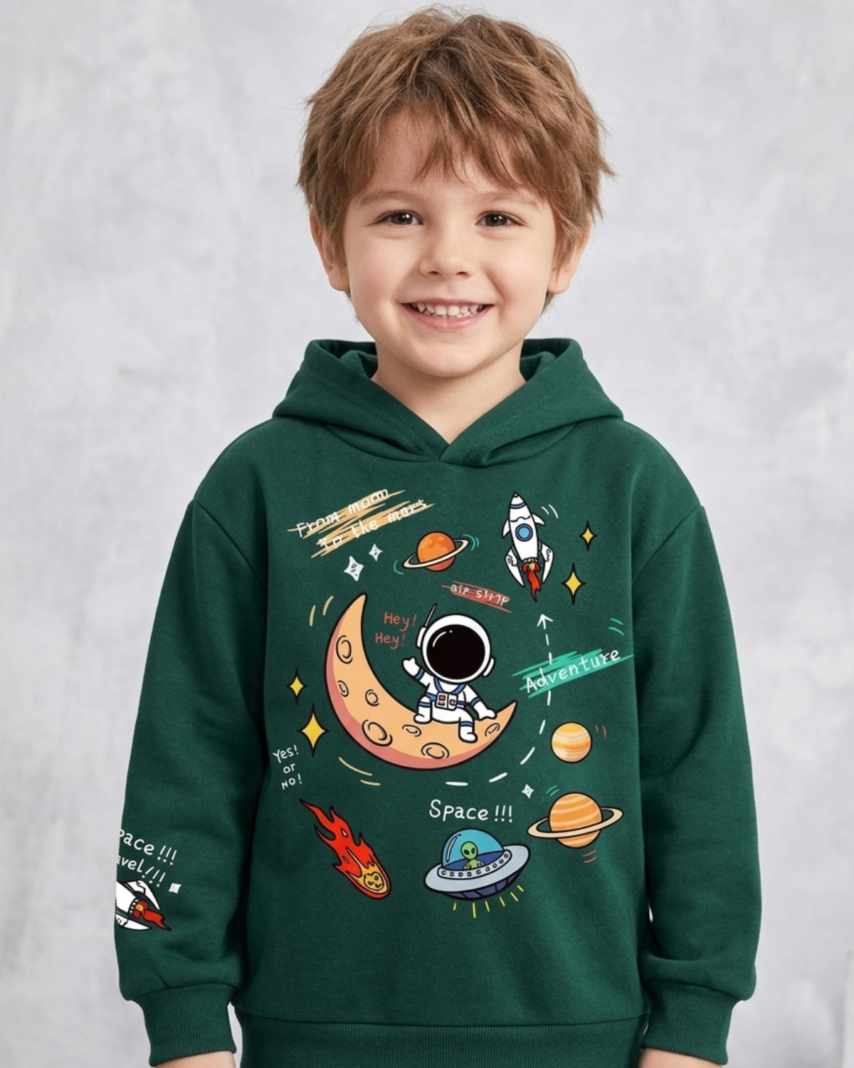Kids Space Adventure Printed Shirt